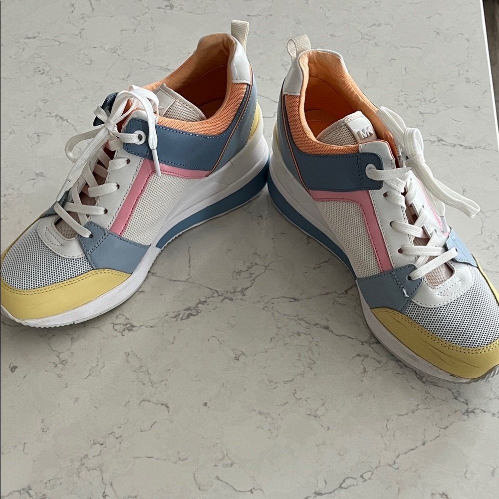 Michael Kors Multicolor Wedge Women's Sneakers - Picture 6 of 11